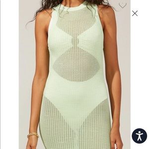 NWT Solid and Striped Carson Dress in Pistachio (Size M)